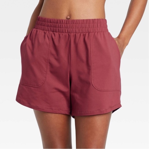 all in motion Pants - Athletic Short Run Jog Brick Red Bottom Women Soft Lounge Gym Work Out NWT XXL